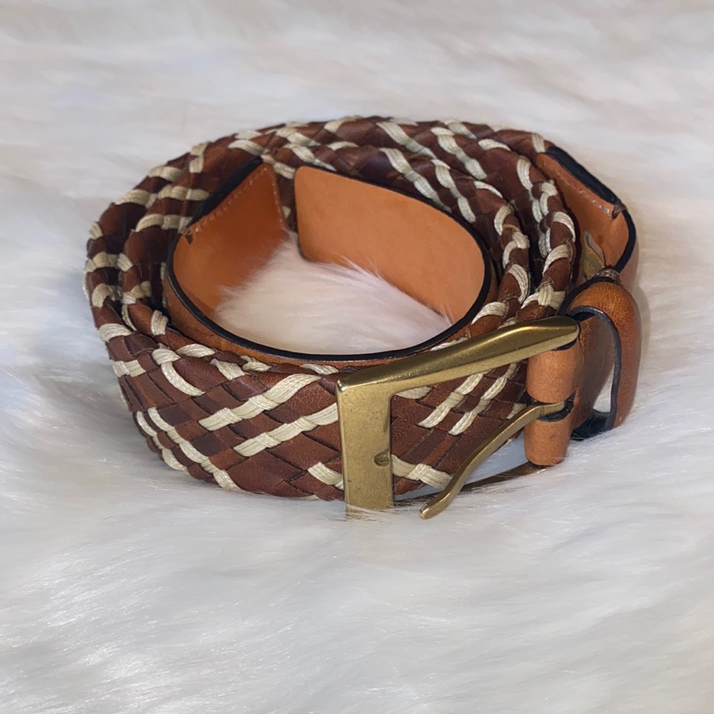 Tommy Bahama men’s leather Braided Belt-40
